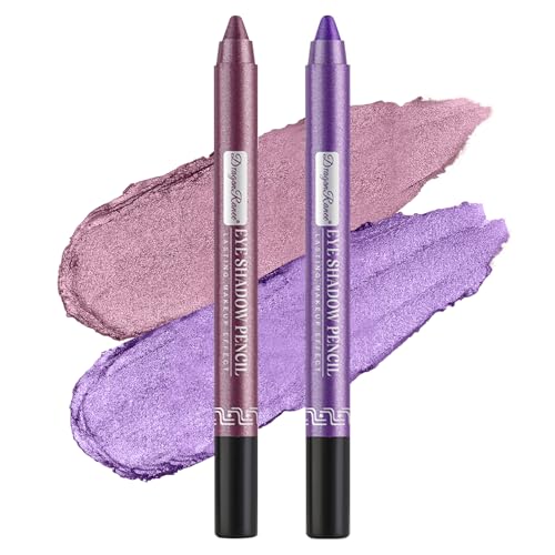 2PCS Perlglanz Eyeshadow Pencil Set,Metallic Shimmer Eyeshadow Stick Eyeliner Pencil mit Anspitzer,Hochpigmentierter Augenaufheller Wasserfeste Sticks Makeup Set 2PCS Perlglanz Eyeshadow Pencil Set,Metallic Shimmer Eyeshadow Stick Eyeliner Pencil mit Anspitzer,Hochpigmentierter Augenaufheller Wasserfeste Sticks Makeup Set von Beliky Girl