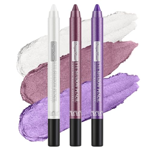 3PCS Perlglanz Eyeshadow Pencil Set,Metallic Shimmer Eyeshadow Stick Eyeliner Pencil mit Anspitzer,Hochpigmentierter Augenaufheller Wasserfeste Sticks Makeup Set 3PCS Perlglanz Eyeshadow Pencil Set,Metallic Shimmer Eyeshadow Stick Eyeliner Pencil mit Anspitzer,Hochpigmentierter Augenaufheller Wasserfeste Sticks Makeup Set von Beliky Girl