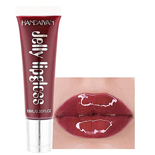Bonbonfarbener Jelly Lip Gloss, Spiegel Lip Glaze Liquid Antihaft-feuchtigkeitsspendender Lipgloss, glänzend, langlebig, Toot Lip Glaze, Lippenpflege, Shine Candy Bonbonfarbener Jelly Lip Gloss, Spiegel Lip Glaze Liquid Antihaft-feuchtigkeitsspendender Lipgloss, glänzend, langlebig, Toot Lip Glaze, Lippenpflege, Shine Candy von Beliky Girl