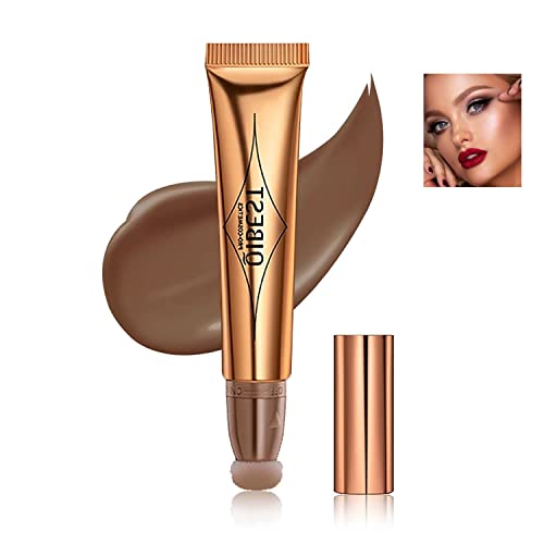 Contour Schönheit Zauberstab, Flüssigkeit Face Concealer Konturierung mit Kissen-Applikator, hohe Abdeckung natürliche matte Oberfläche Highlighter Bronzer Stick Gesicht erröten Illuminator (01#) von Beliky Girl