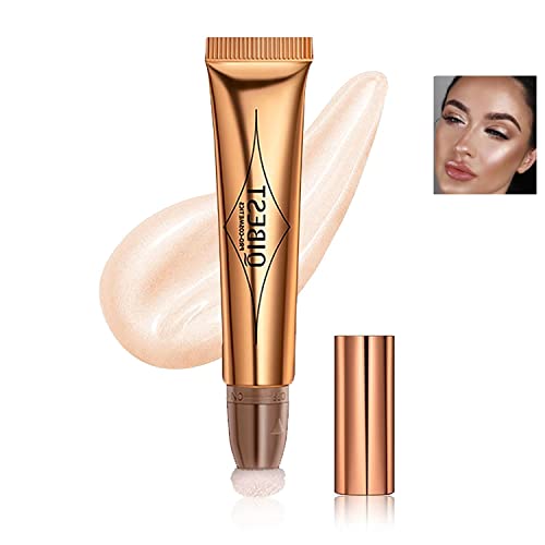 Contour Schönheit Zauberstab, Flüssigkeit Face Concealer Konturierung mit Kissen-Applikator, hohe Abdeckung natürliche matte Oberfläche Highlighter Bronzer Stick Gesicht erröten Illuminator (04#) von Beliky Girl