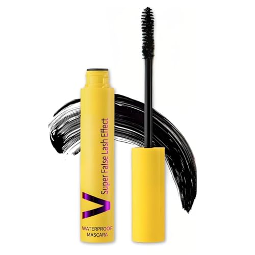Wimperntusche schwarz,Wasserfeste Wimperntusche mit Teleskopschlauch-Wimpern schwingen und verdichten sich, lassen sich schnell und einfach verlängern, halten lange und entfernen das Make-up von Beliky Girl