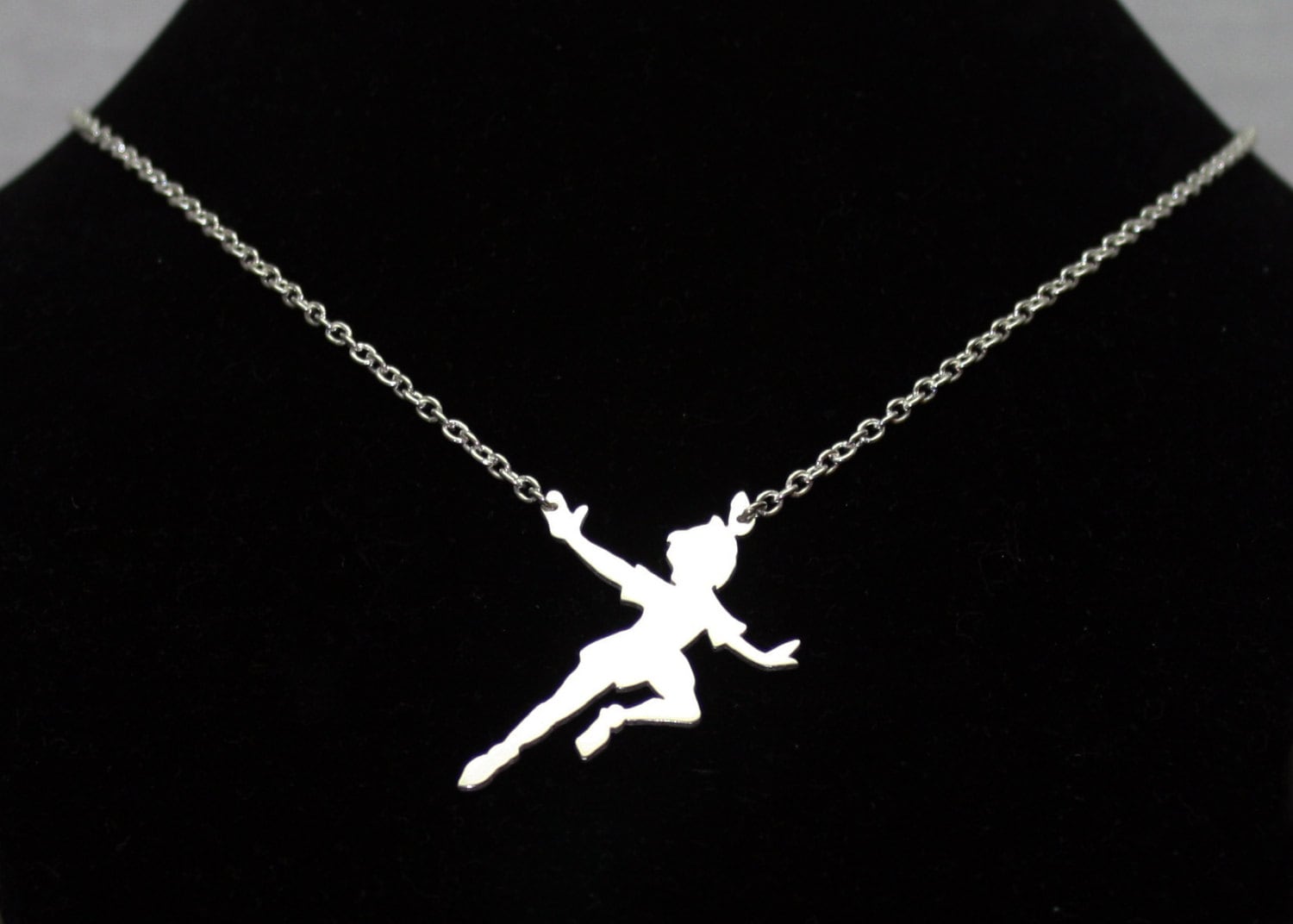 Peter Pan Halskette Sterling Silber Anhänger, Fee Handgemachte Schmuck Peter Pan Halskette Sterling Silber Anhänger, Fee Handgemachte Schmuck von BelindaCarmichaelSJ