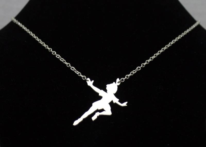 Peter Pan Halskette Sterling Silber Anhänger, Fee Handgemachte Schmuck Peter Pan Halskette Sterling Silber Anhänger, Fee Handgemachte Schmuck von BelindaCarmichaelSJ