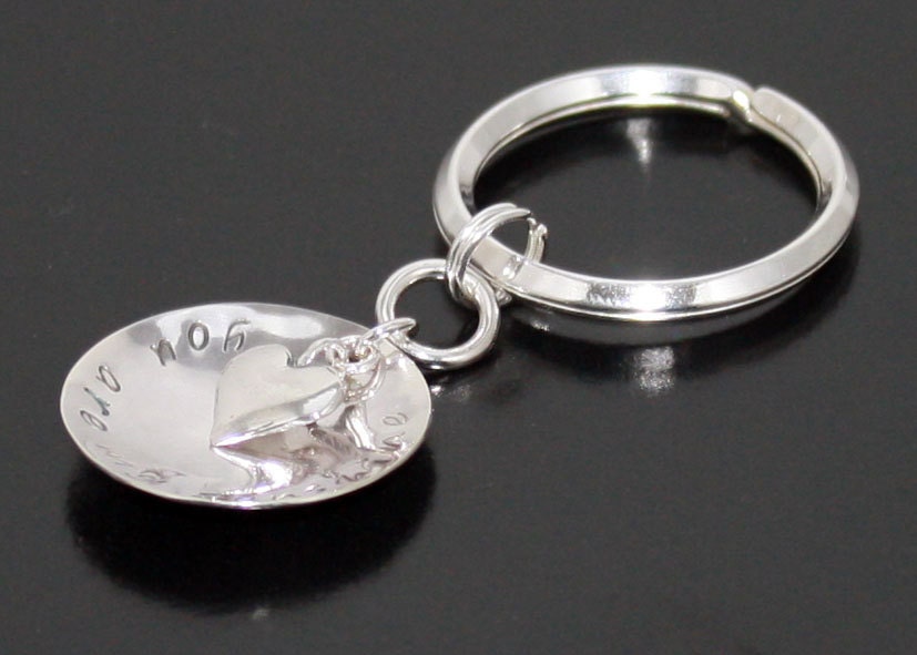 Silber Schlüsselanhänger, Sie Sind Mein Sonnenschein Vatertag, Abschluss, Valentinstag Geschenk, Personalisierte Papa Schlüsselanhänger Silber Schlüsselanhänger, Sie Sind Mein Sonnenschein Vatertag, Abschluss, Valentinstag Geschenk, Personalisierte Papa Schlüsselanhänger von BelindaCarmichaelSJ