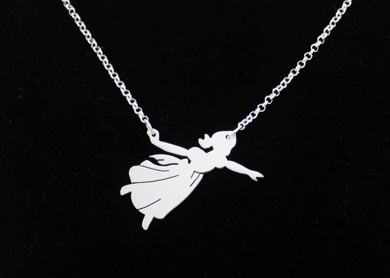 Wendy Darling Halskette, Sterling Silber Peter Pan Anhänger, Neverland Handgemachte Fee Halskette Wendy Darling Halskette, Sterling Silber Peter Pan Anhänger, Neverland Handgemachte Fee Halskette von BelindaCarmichaelSJ