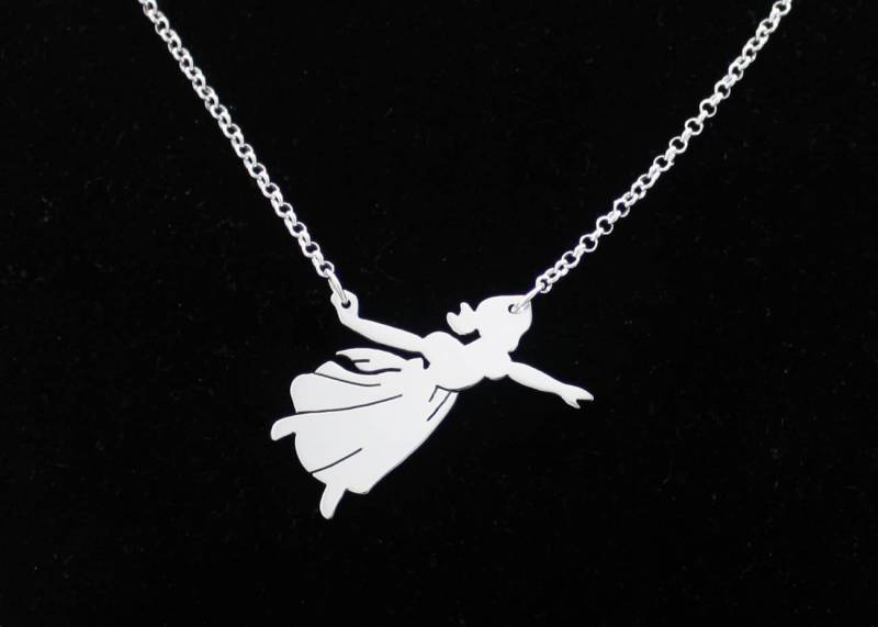 Wendy Darling Halskette, Sterling Silber Peter Pan Anhänger, Neverland Handgemachte Fee Halskette von BelindaCarmichaelSJ
