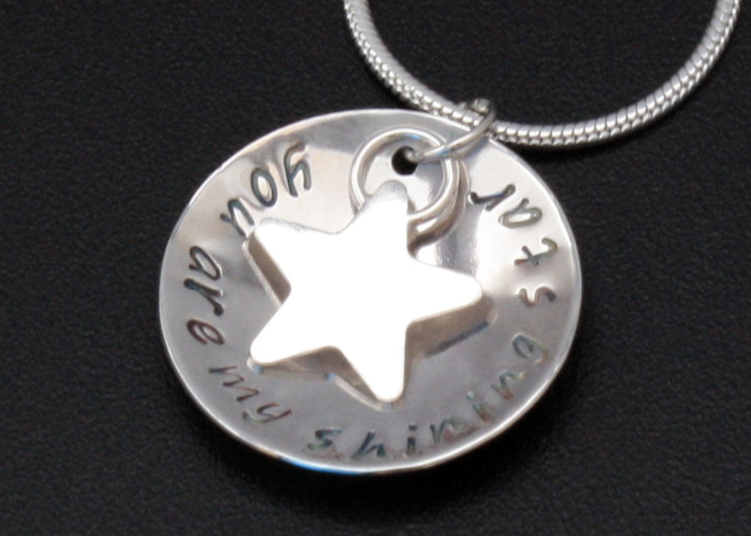 You Are My Leuchtender Stern Anhänger Mit Stern, Sterling Silber Muttertag Halskette, Mommy You Are My Leuchtender Stern Anhänger Mit Stern, Sterling Silber Muttertag Halskette, Mommy von BelindaCarmichaelSJ