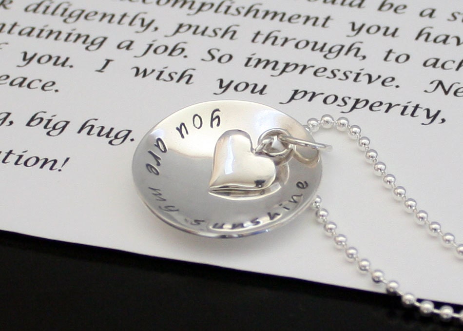 You Are My Sunshine Halskette Aus Sterlingsilber You Are My Sunshine Halskette Aus Sterlingsilber von BelindaCarmichaelSJ