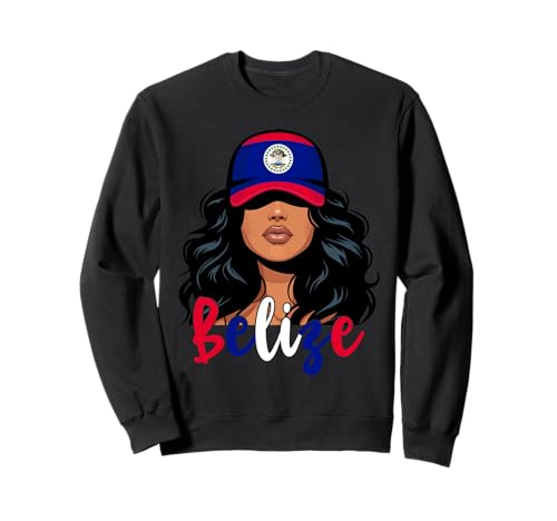 Belizisches Mädchen, Flagge von Belize, stolze Frauen aus Belize Sweatshirt von Belize for Girls and Women Belizean Outfit