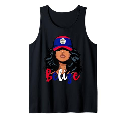 Belizisches Mädchen, Flagge von Belize, stolze Frauen aus Belize Tank Top Belizisches Mädchen, Flagge von Belize, stolze Frauen aus Belize Tank Top von Belize for Girls and Women Belizean Outfit