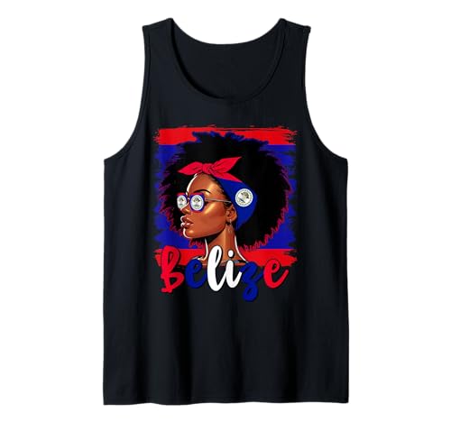 Belizisches Mädchen, Flagge von Belize, stolze Frauen aus Belize Tank Top Belizisches Mädchen, Flagge von Belize, stolze Frauen aus Belize Tank Top von Belize for Girls and Women Belizean Outfit