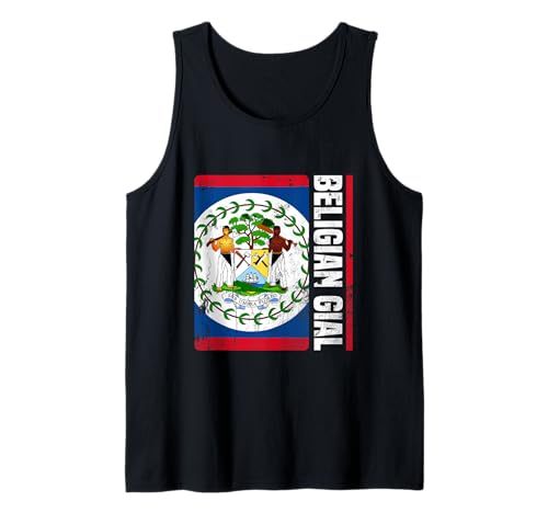 Belgisches Tor Belizische Mädchen Tank Top Belgisches Tor Belizische Mädchen Tank Top von Belize pride heritage flag belizean roots