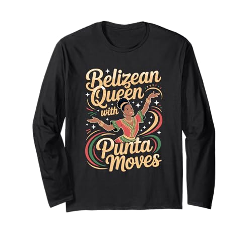 Belizean Pride Punta Moves tanzende Frauen Langarmshirt Belizean Pride Punta Moves tanzende Frauen Langarmshirt von Belizean Culture Dance Apparel