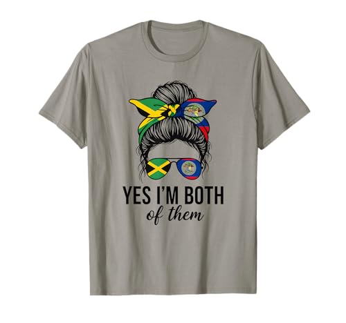 Half Jamaican Belizean Girl Caribbean Pride Roots T-Shirt von Belizean Girl Half Jamaican