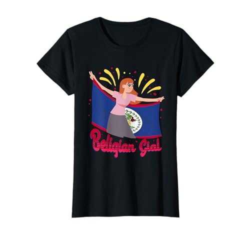 Belize Belizische Wurzel Belizean Beligian Girl T-Shirt Belize Belizische Wurzel Belizean Beligian Girl T-Shirt von Belizisches Erbe