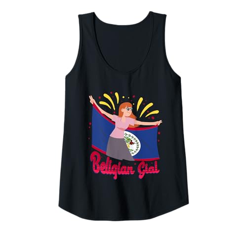 Damen Belize Belizische Wurzel Belizean Beligian Girl Tank Top Damen Belize Belizische Wurzel Belizean Beligian Girl Tank Top von Belizisches Erbe