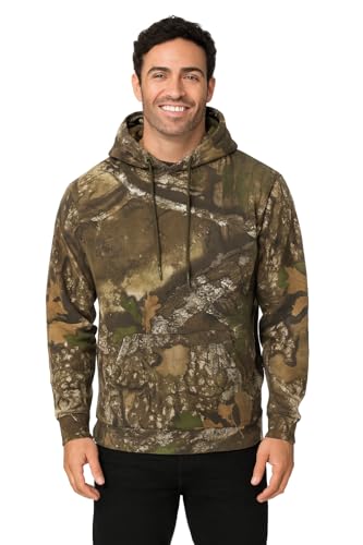Bell Rangers Realtree Apx Camouflage-Premium-Pullover für Damen und Herren, Jagdausrüstung mit Reißverschlusstasche, Realtree Apx Fleece aus Baumwollmischgewebe, Medium von Bell Rangers