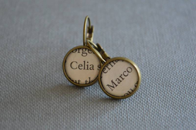 Ohrringe Aus Recycelten Buchseiten Celia Und Marco The Night Circus Book Ohrringe Aus Recycelten Buchseiten Celia Und Marco The Night Circus Book von BellBookAndScandal