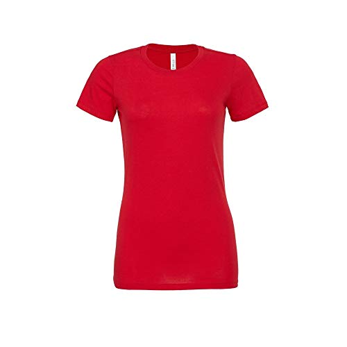 Bella+Canvas Damen T-Shirt Jersey Kurzarm (M) (Rot) von Bella+Canvas