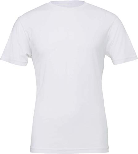 Bella+Canvas: Unisex Jersey Crewneck T-shirt 3001, Größe:M;Farbe:White von Bella+Canvas