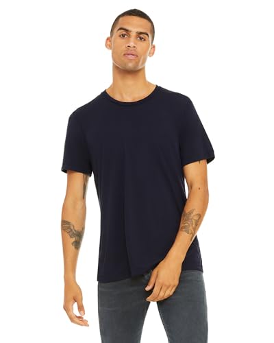 Unisex Triblend Short-Sleeve T-Shirt SOLID NVY TRBLND XL von Bella+Canvas