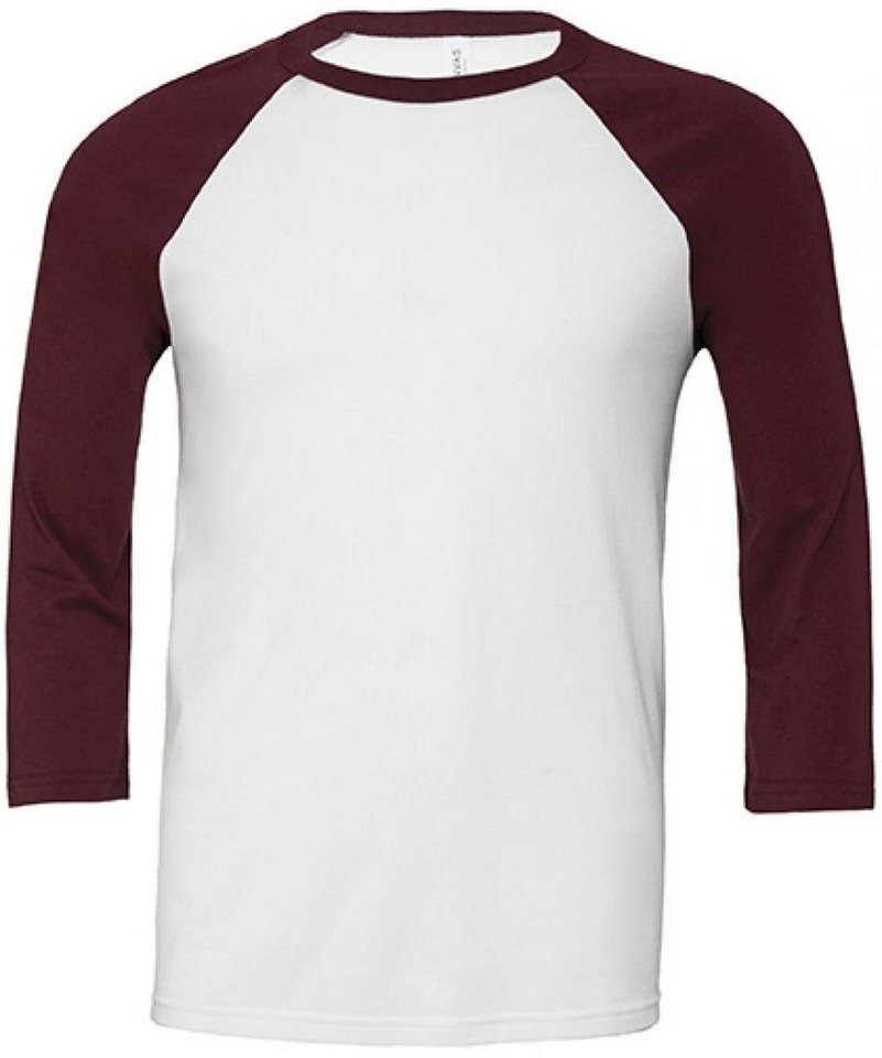 Bella + Canvas Langarmshirt Herren 3 / 4 Sleeve Baseball T-Shirt von Bella + Canvas