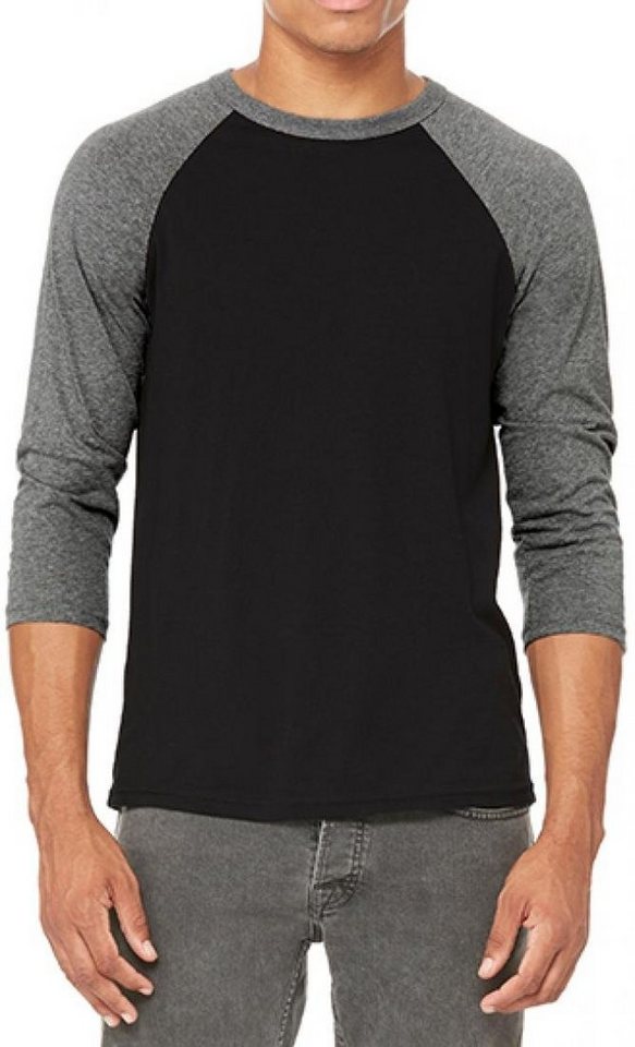 Bella + Canvas Langarmshirt Herren 3 / 4 Sleeve Baseball T-Shirt von Bella + Canvas