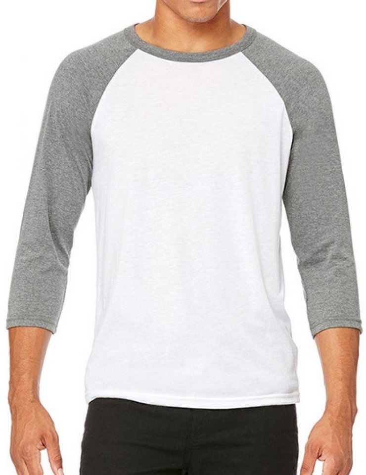 Bella + Canvas Langarmshirt Herren 3 / 4 Sleeve Baseball T-Shirt von Bella + Canvas