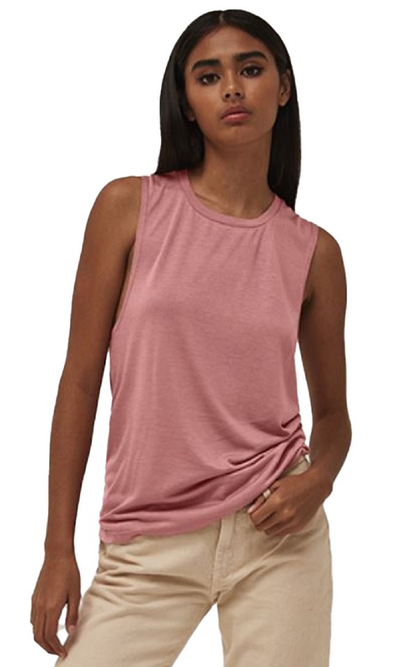 Bella + Canvas T-Shirt 1er/2er Pack Leichtes, ärmelloses Damen Shirt / Shirttop / Tank Top (1-tlg) Tief ausgeschnittener Ärmelansatz von Bella + Canvas