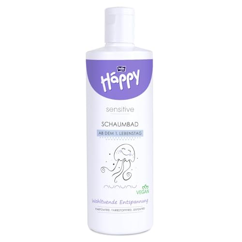 bella baby Happy Sensitive Schaumbad 400 ml – vegan & seifenfrei, ohne Farbstoffe, geruchsneutral, ideal für Neugeborene ab dem 1. Lebenstag von Bella Baby Happy