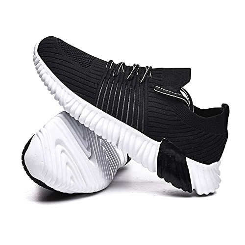 Bella Bays Turnschuhe zum Hineinschlüpfen Atmungsaktiv Laufschuhe Sportschuhe Freizeitschuhe Straßenlaufschuhe Schwarz 40 von Bella Bays