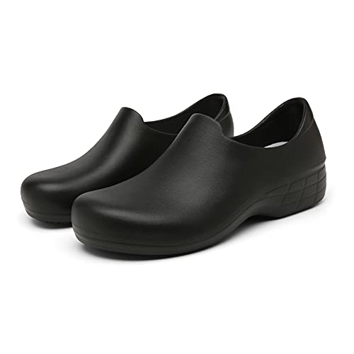Bella Bays Unisex Erwachsene Clogs Schuhe für küche kochschuhe Gartenclogs Damen rutschfest Schwarz EU 38 von Bella Bays