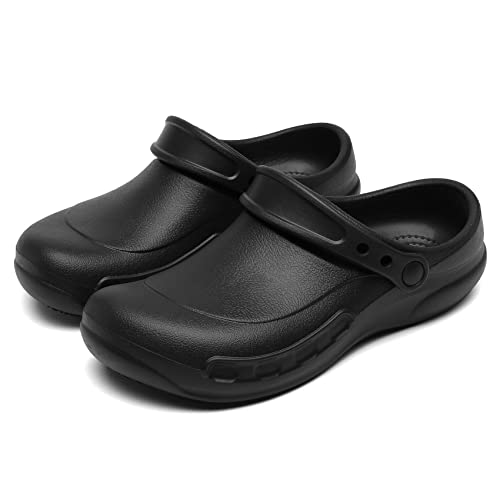 Bella Bays Gartenclogs rutschfest Gartenschuhe Unisex-Erwachsene Clogs rutschfest ölbeständig Küchen Sommer Hausschuhe Pantoletten Schwarz 45/46 Bella Bays Gartenclogs rutschfest Gartenschuhe Unisex-Erwachsene Clogs rutschfest ölbeständig Küchen Sommer Hausschuhe Pantoletten Schwarz 45/46 von Bella Bays