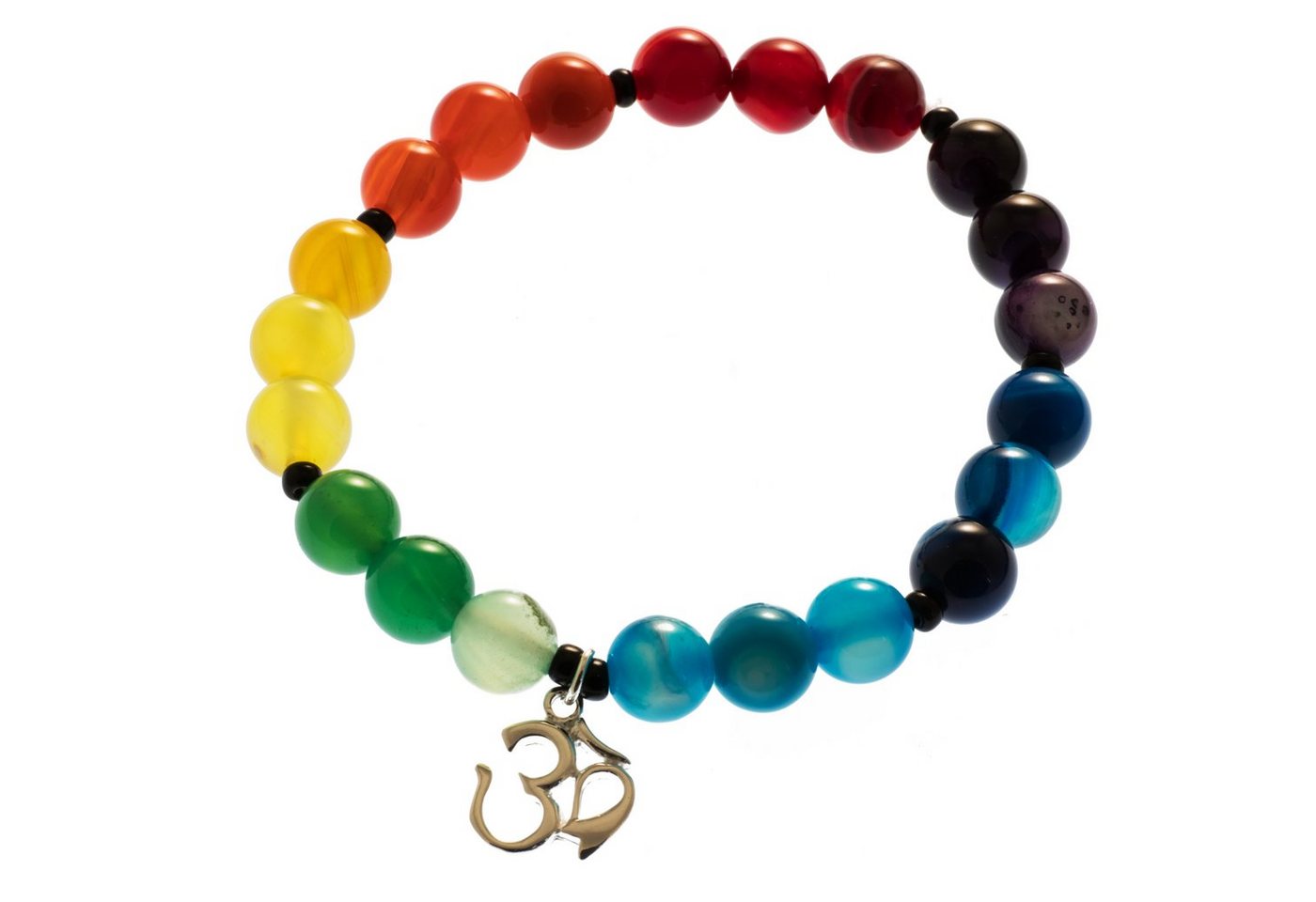 Bella Carina Armband Chakra Armband mit Om Achat Steine von Bella Carina