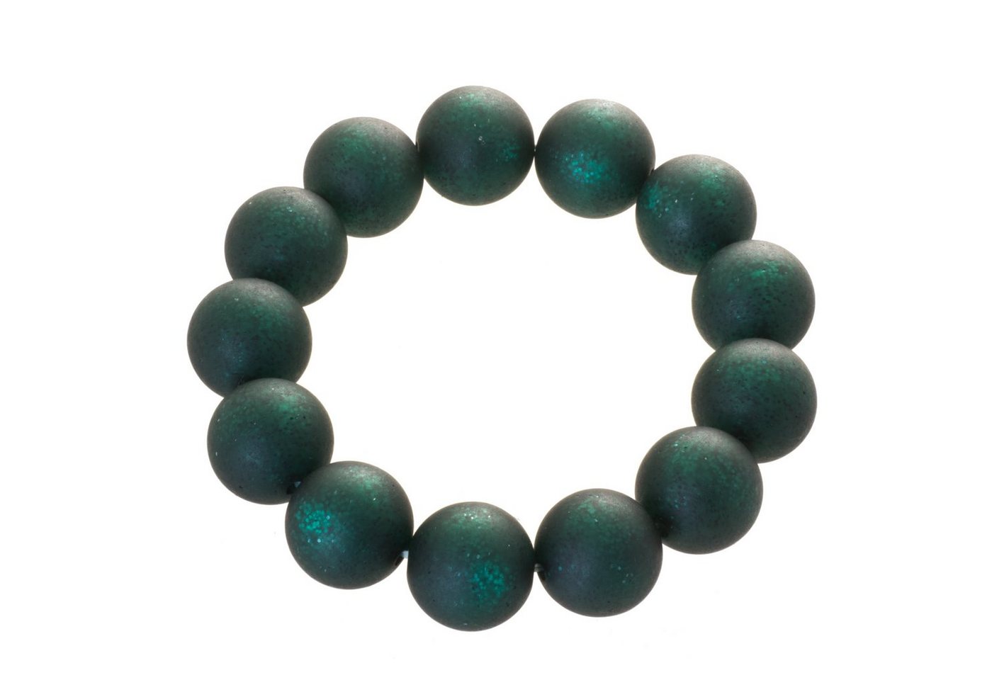 Armband Polaris Perlen Armband 16 mm grün, Polaris Perlen Armband 16 mm von Bella Carina