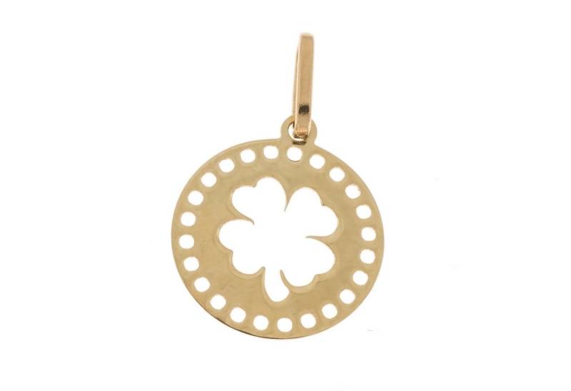 Bella Carina Kettenanhänger Goldanhänger Kleeblatt 585 Gold 14 Karat 11,8 mm, 585 Gold von Bella Carina