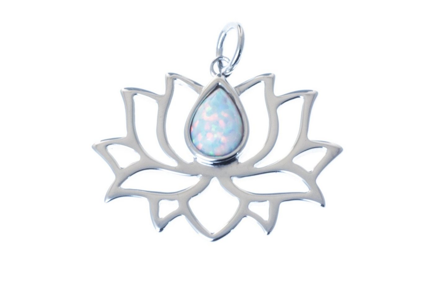 Bella Carina Kettenanhänger Lotus Blume Opal von Bella Carina