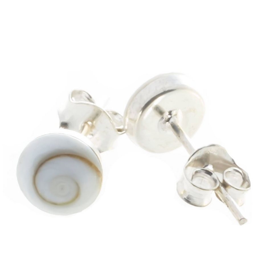 Bella Carina Paar Ohrstecker Ohrstecker mit Shiva Auge 6 mm, 925 Silber von Bella Carina