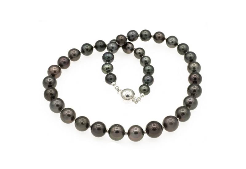 Bella Carina Perlenkette Echte Tahiti Perlen Kette mit Silber Verschluss 38 Perlen, echte Tahiti Perlen von Bella Carina