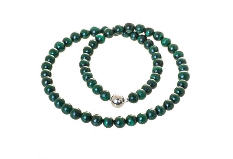 Bella Carina Perlenkette Malachit 8 mm, echtes Malachit von Bella Carina