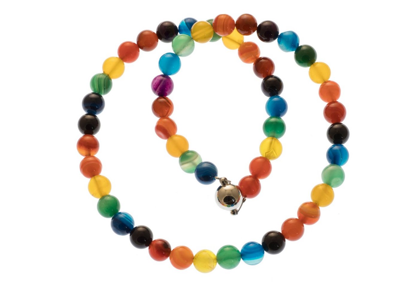 Bella Carina Perlenkette Regenbogen Kette, Magnetverschluss von Bella Carina