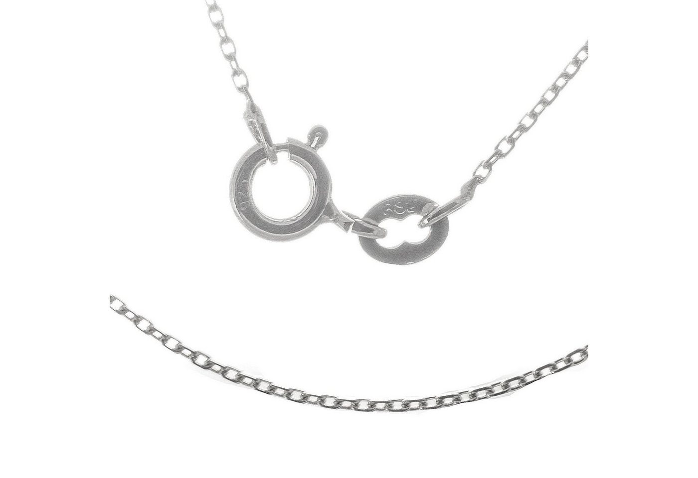 Bella Carina Silberkette Glieder Kette 1 mm, 925 Sterling Silber von Bella Carina