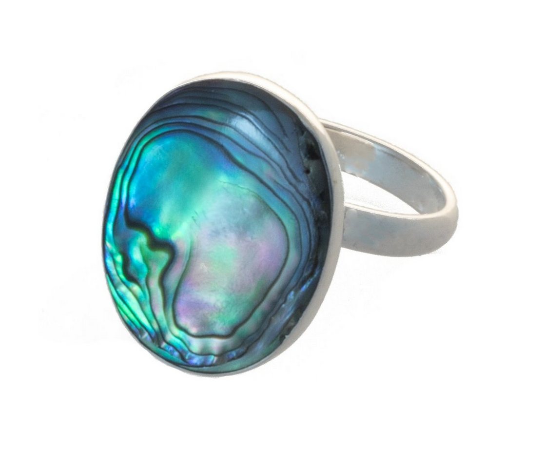 Bella Carina Silberring Ring mit Abalone Muschel oval, mit Abalone Muschel von Bella Carina