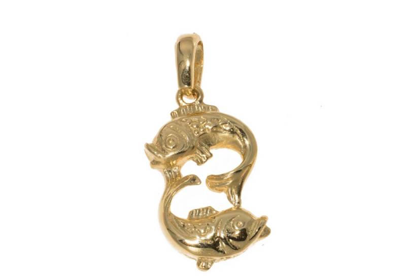 Bella Carina Sternzeichenanhänger Fische Sternzeichen Anhänger aus 585 Gold 14 Karat, 585 Gold von Bella Carina