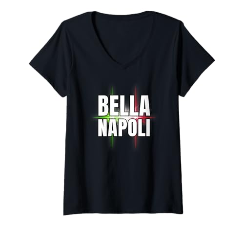 Damen Bella Napoli Malle Opening Wackelkontakt Möbelstück Tobee T-Shirt mit V-Ausschnitt von Bella Napoli 2025 B06 Party Outfit Mallorca Tobee