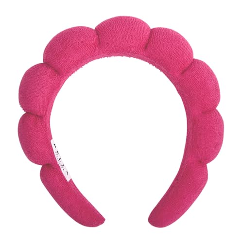 Bella Sleep + Spa Skincare Haarband, ultraweich, rutschfest, Plüsch, Einheitsgröße, Hot Pink von Bella Sleep + Spa