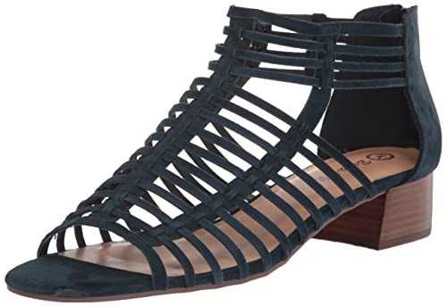 Bella Vita Holden Damen-Sandalen mit Blockabsatz, Marineblaues Veloursleder, 9.5 Narrow Bella Vita Holden Damen-Sandalen mit Blockabsatz, Marineblaues Veloursleder, 9.5 Narrow von Bella Vita