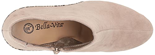 Bella Vita Women's Brennan Bootie Ankle Boot, Almond Kidsuede Leather/Taupe Snake, 8 X-Wide Bella Vita Women's Brennan Bootie Ankle Boot, Almond Kidsuede Leather/Taupe Snake, 8 X-Wide von Bella Vita