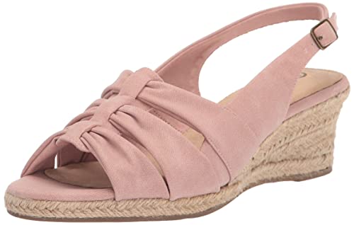 Bella Vita Women's Cheerful Wedge Sandal, Blush Linen Print, 7.5 Bella Vita Women's Cheerful Wedge Sandal, Blush Linen Print, 7.5 von Bella Vita